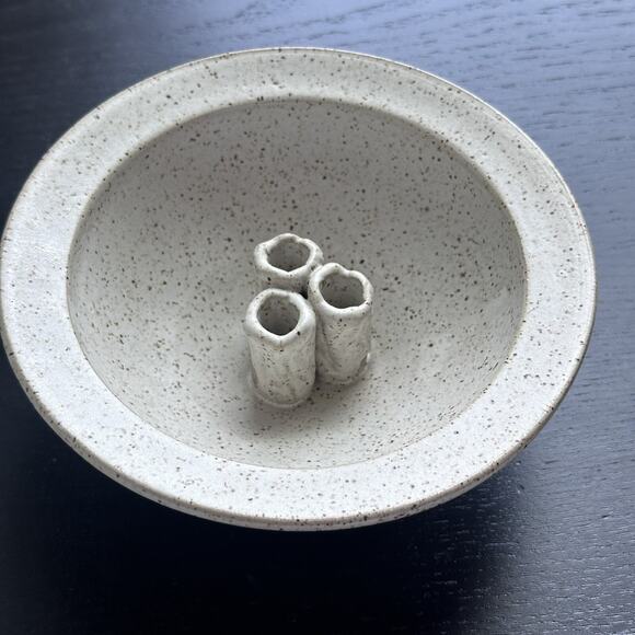 RECKERS Signed Clay 7" Diameter Bowl-Robert Reckers SALT CREEK POTTERY - Picture 9 of 11